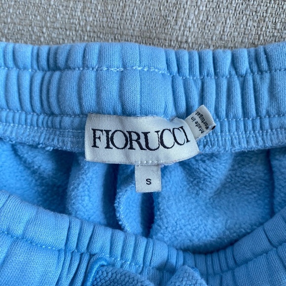 Fiorucci Shorts Women’s Small Velour Equipe Shorts Blue - Picture 4 of 10